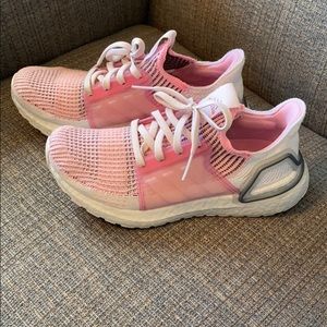 Women’s Pink Addias Ultraboost shoes